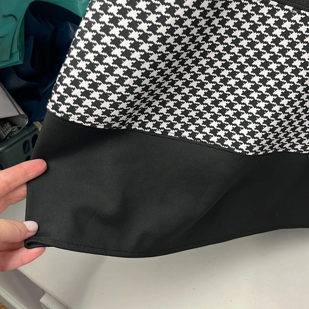 1X Michael Studio Black and White Houndstooth Dress - Picture 4 of 12